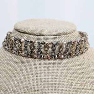 WHBM Choker New Two Tone Metal Classy Necklace